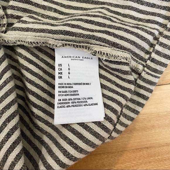 *SOLD* American Eagle Strapless Stripped Romper - Picture 4 of 4